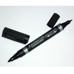 Steadtler Duo Permanent Marker Black