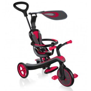 GLOBBER EXPLORER TRIKE 4 IN 1 NEW RED (WHEADREST)