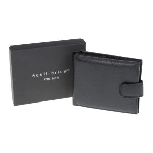 mens man black wallet faux leather