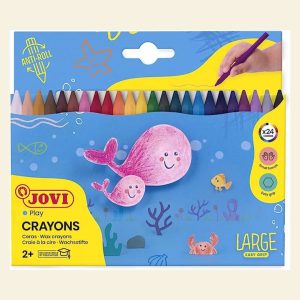 Jovi Plastic Crayons x 24- Large Easy Grip