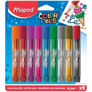 Maped Glitter Glue X9 Tubes
