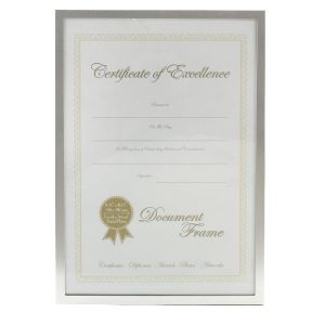 Silver Colored Graduation Frame Certificate – 3782S