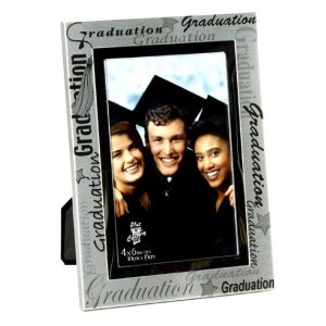 Black & Silver Text Graduation Photo Frame 5.5" x 7.5" FA15646