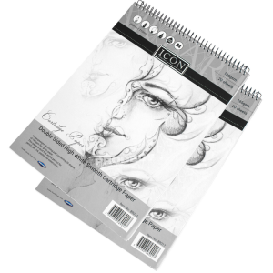 ICON A4 185gsm SPIRAL SKETCH PAD 20 SHEETS