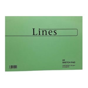 Lines A3 Sketch Pad 120gsm 25 sheets