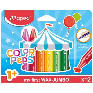 MAPED COLOR’PEPS MY FIRST JUMBO WAX CRAYONS x12