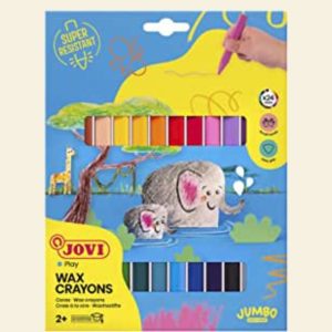 Jovi Wax Crayons Triangular x24- Jumbo Easy Grip