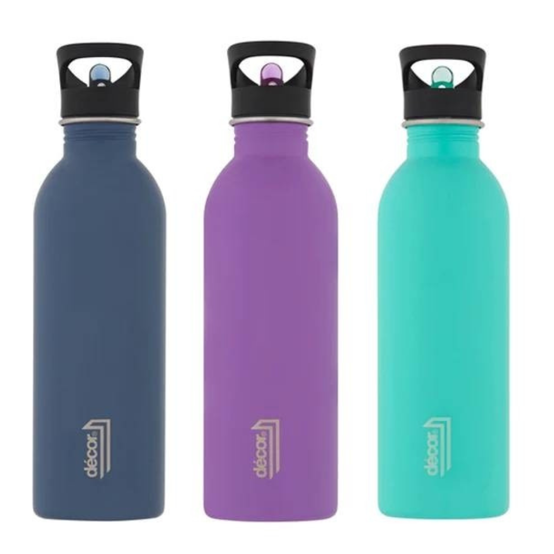 DECOR SNAP N SEAL SS BOTTLE ASSORTED 1L 9300621036060
