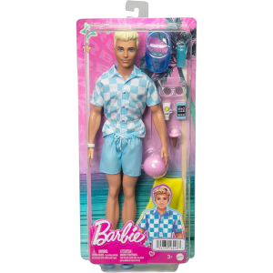 BARBIE KEN BEACH DOLL WITH PIECE COUNT       MBKHPL74