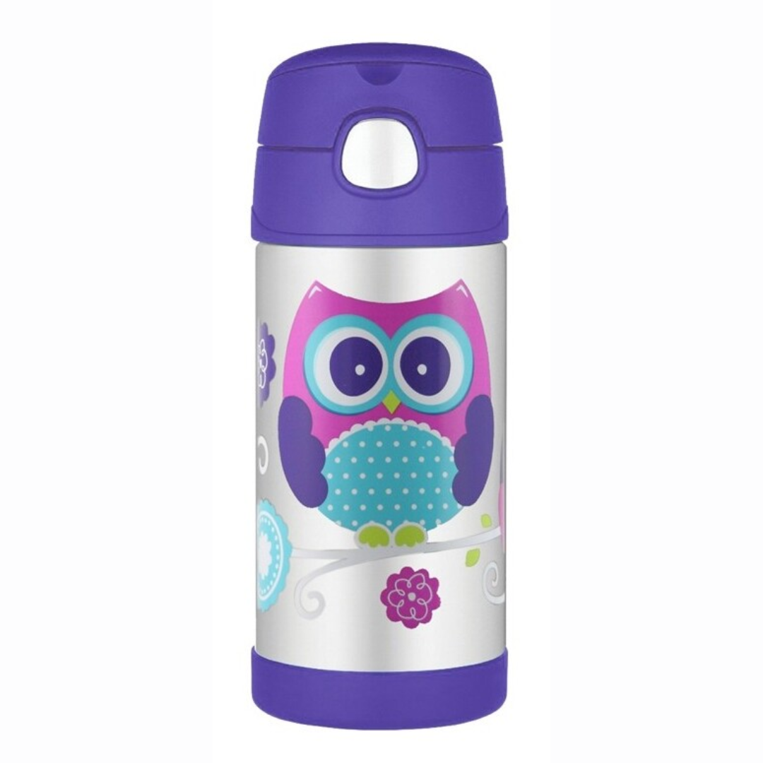 Thermos Children's Bottle With a Straw 355ml - Owl 5010576065056